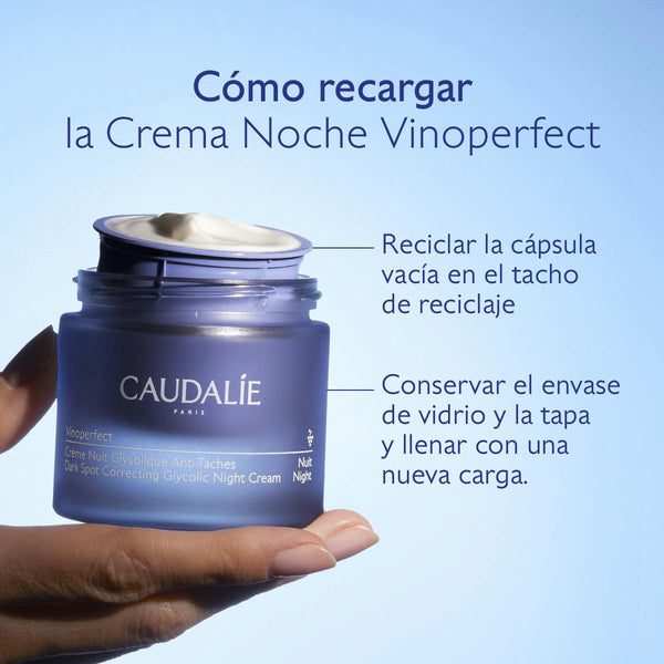 CAUDALIE VinoperfectCrema Noche Glicólica Antimanchas - Recarga