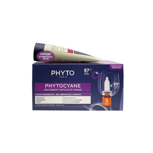 PHYTOCYANE ANTICAIDA MUJER PHYTO 12 AMPOLLAS EDAD, MENOPAUSIA, FACTORES HEREDITARIOS