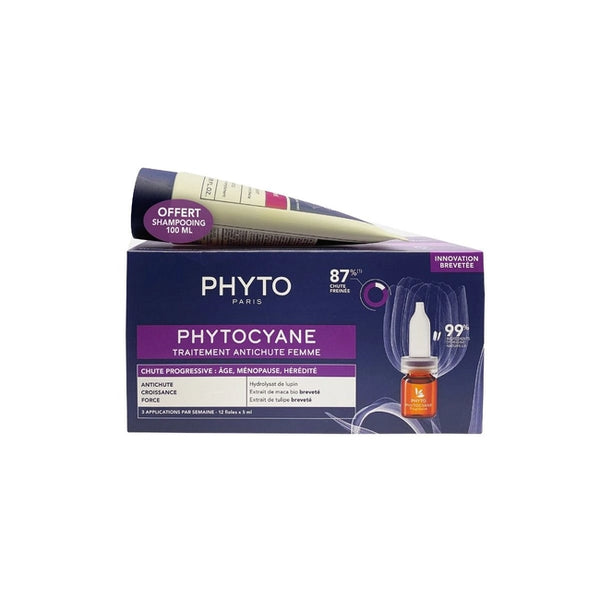 PHYTOCYANE ANTICAIDA MUJER PHYTO 12 AMPOLLAS EDAD, MENOPAUSIA, FACTORES HEREDITARIOS