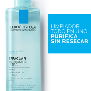 La Roche-Posay Effaclar Agua Micelar ULTRA Limpiador facial purificante 400ml
