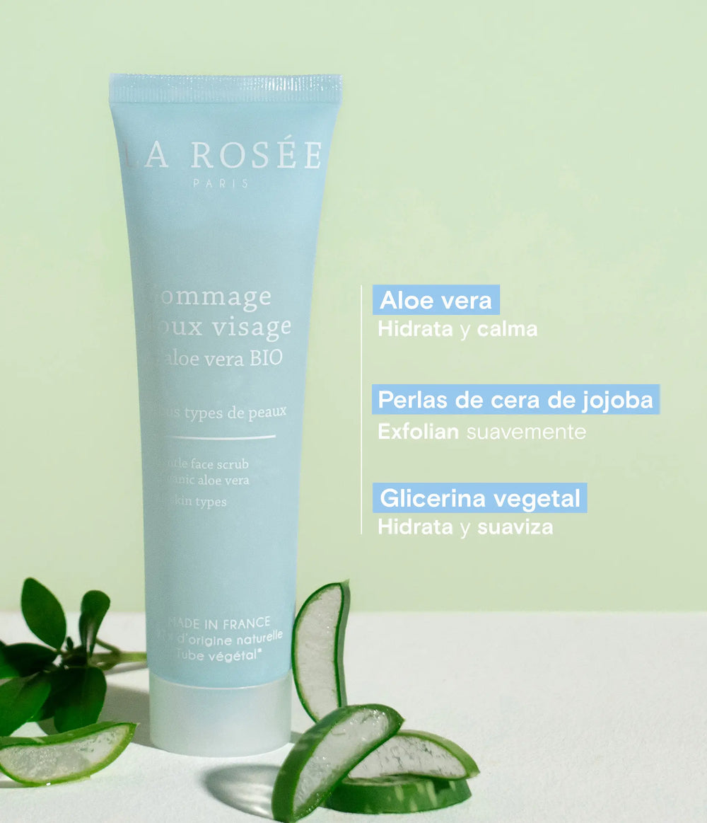 Exfoliante facial suave con aloe vera BIO 60ml