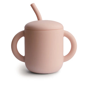 SILICONE TRAINING CUP + STRAW (ROSITA)