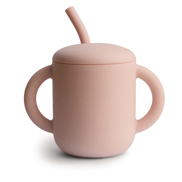 SILICONE TRAINING CUP + STRAW (ROSITA)