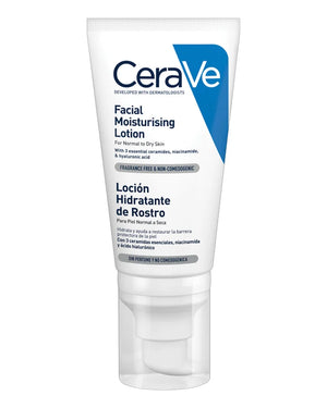 CERAVE LOCION HIDRATANTE DE ROSTRO PIEL NORMAL 1 ENVASE 52 ml